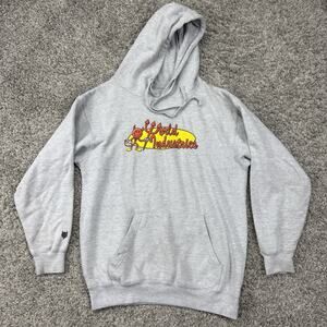 Vintage Y2K world industries hoodie skater Skateboard Gray Hoodie Mens S